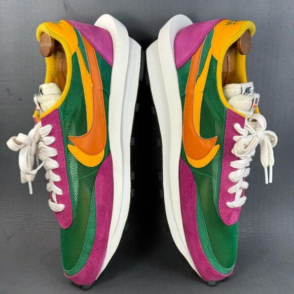 Nike LD Waffle sacai Pine Green athletic sneaker shoes men’s size 15 - Picture 5 of 8